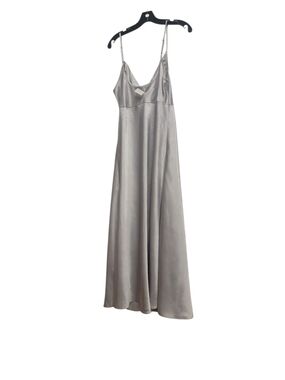 Lane Bryant Silver Hammered Satin Slip Dress Nightgown 18/20 Y2K 90s NWT